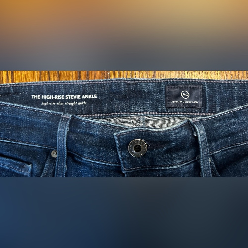 AG High-Rise Stevie Straight Ankle Jeans - Picture 3 of 5
